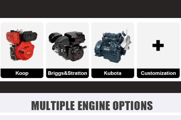 Loongsheen digger and mini excavator customization with multi-engine choices