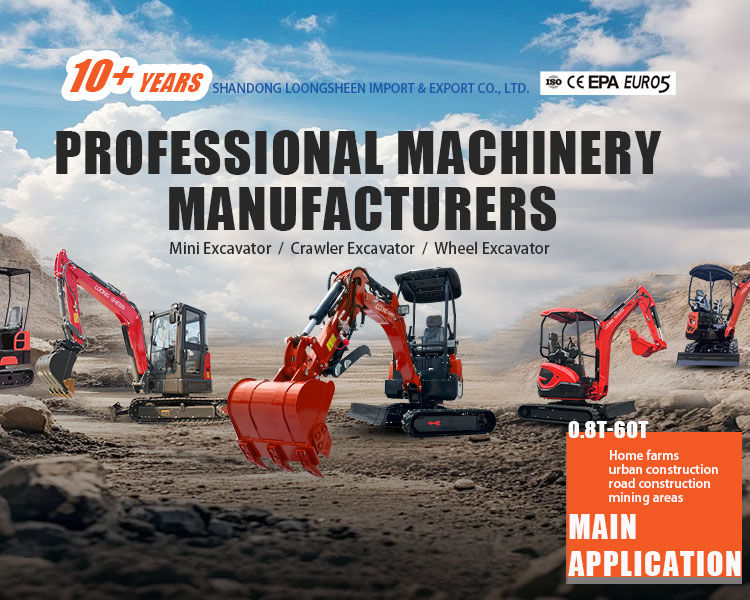 Loongsheen professional machinery manufacturer mini excavator crawler excavator wheel excavator