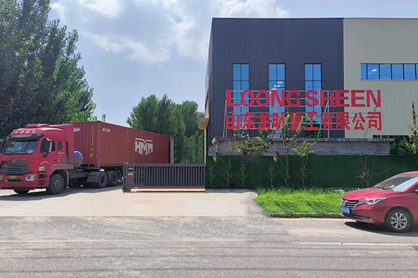Loongsheen factory gate with shipment truck for global construction equipment export