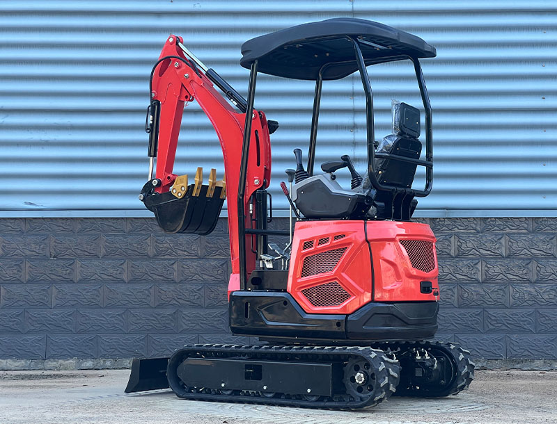 1.8ton mini excavadora Crawler 
