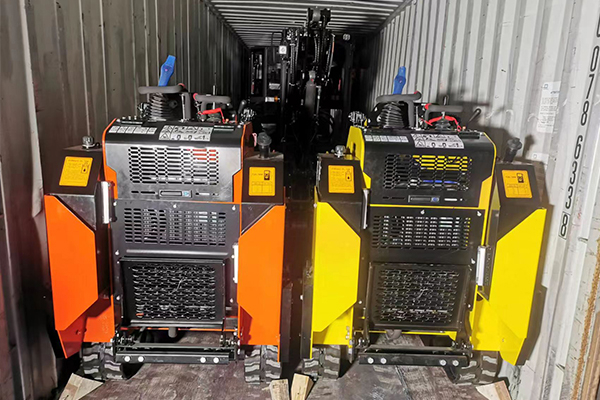 Loongsheen mini skid steer loaders packed in container for fast export shipping