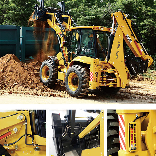 4x4 Wheel Loader Shovel Excavator