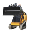 Hot Sale China Diesel Mini Skid Steer Wheel Loader Earth-Moving Machinery Skid Steer Loader With Bucket