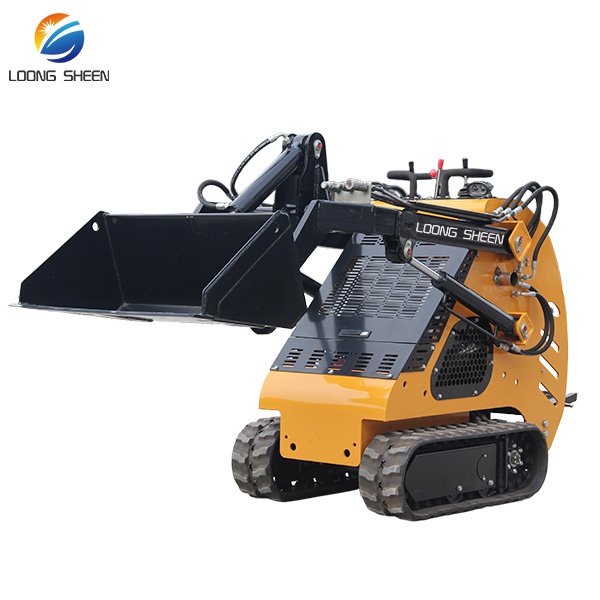 Fast Delivery CE EPA Euro 5Track Bucket Front Attachment Mini Skid Steer Loader 380 mini loader Crawler Loader mini wheel loader for sale