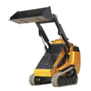 Hot Sale China Diesel Mini Skid Steer Wheel Loader Earth-Moving Machinery Skid Steer Loader With Bucket