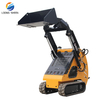 Fast Delivery CE EPA Euro 5Track Bucket Front Attachment Mini Skid Steer Loader 380 mini loader Crawler Loader mini wheel loader for sale