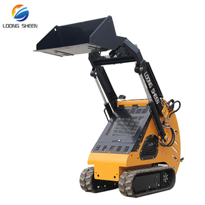 Fast Delivery CE EPA Euro 5Track Bucket Front Attachment Mini Skid Steer Loader 380 mini loader Crawler Loader mini wheel loader for sale