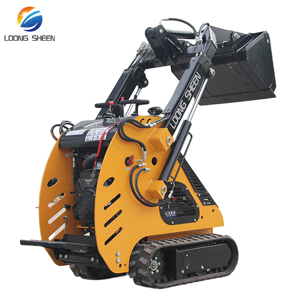 Fast Delivery CE EPA Euro 5Track Bucket Front Attachment Mini Skid Steer Loader 380 mini loader Crawler Loader mini wheel loader for sale