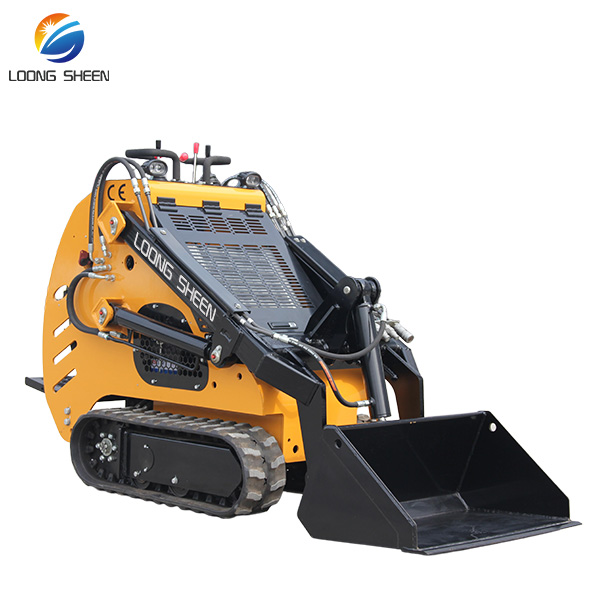 Fast Delivery CE EPA Euro 5Track Bucket Front Attachment Mini Skid Steer Loader 380 mini loader Crawler Loader mini wheel loader for sale