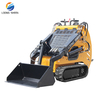 Fast Delivery CE EPA Euro 5Track Bucket Front Attachment Mini Skid Steer Loader 380 mini loader Crawler Loader mini wheel loader for sale