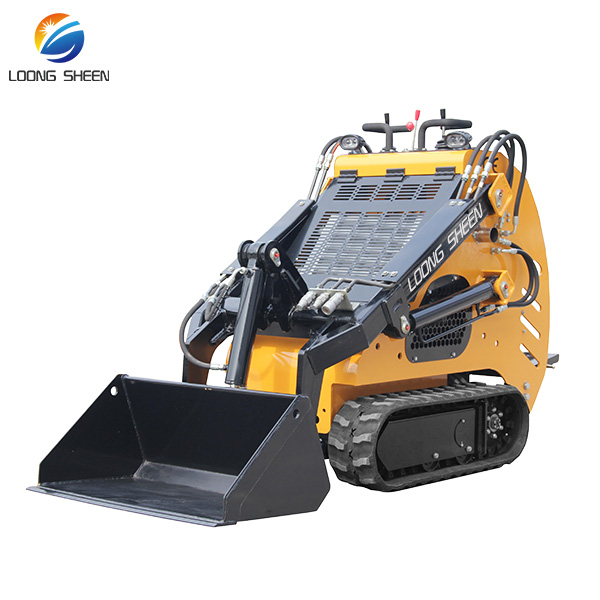 Fast Delivery CE EPA Euro 5Track Bucket Front Attachment Mini Skid Steer Loader 380 mini loader Crawler Loader mini wheel loader for sale