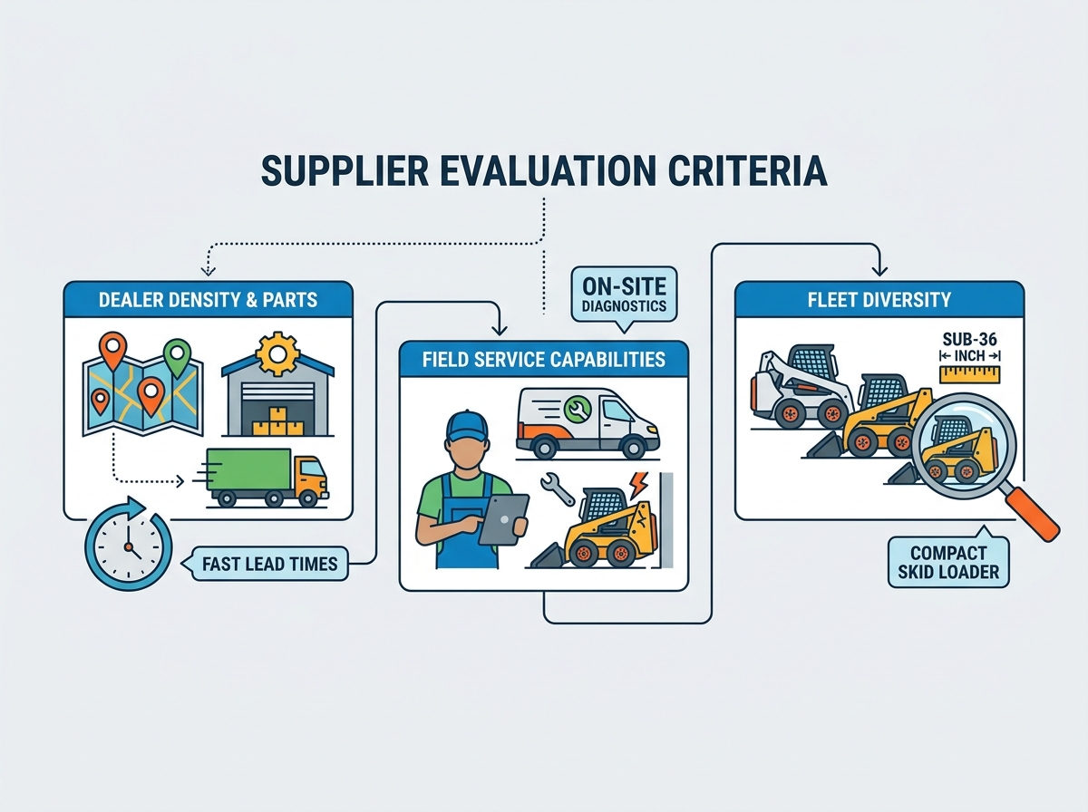 skid steer loader supplier operating in tight workspace